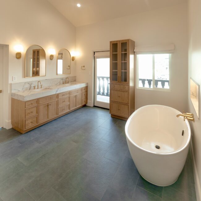Bathroom Renovation – Freestanding Tub and Vanity Upgrade – RODO Development INC